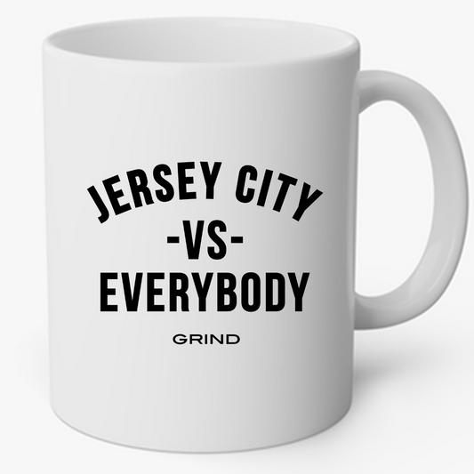 JC vs Everybody Grind Mug